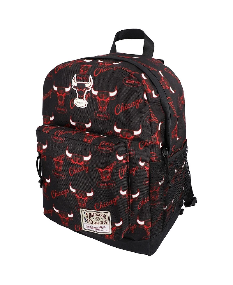 Men's and Women's Mitchell & Ness Chicago Bulls Distressed Hardwood Classics Team Logo Backpack