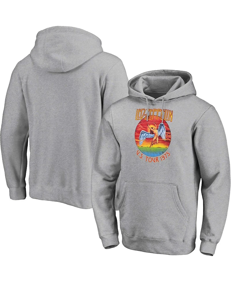 Men's and Women's Led Zeppelin Heather Gray Graphic Pullover Hoodie