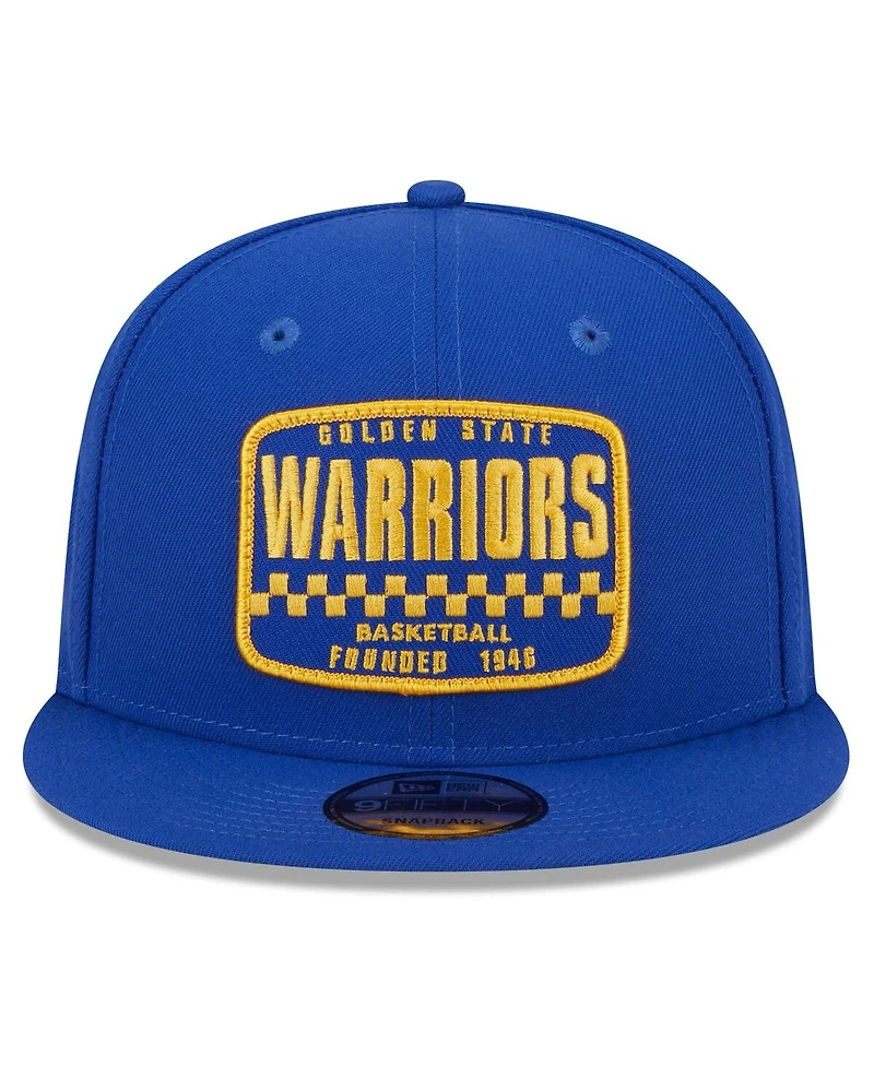 Men's New Era Royal Golden State Warriors 2024 Nba All-Star Game Rally Drive Finish Line Patch 9FIFTY Snapback Hat