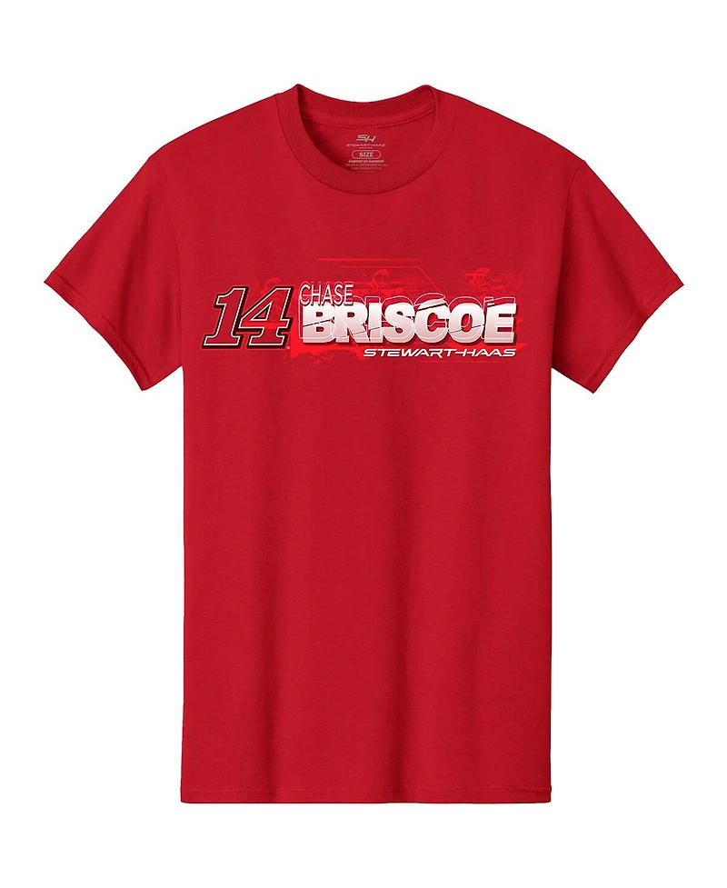 Men's Stewart-Haas Racing Team Collection Red Chase Briscoe Car T-shirt