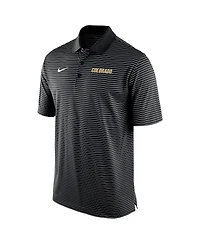 Men's Nike Black Colorado Buffaloes Stadium Stripe Performance Team Polo Shirt