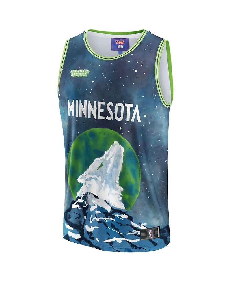 Men's and Women's Nba & KidSuper Studios by Fanatics Blue Minnesota Timberwolves Hometown Jersey