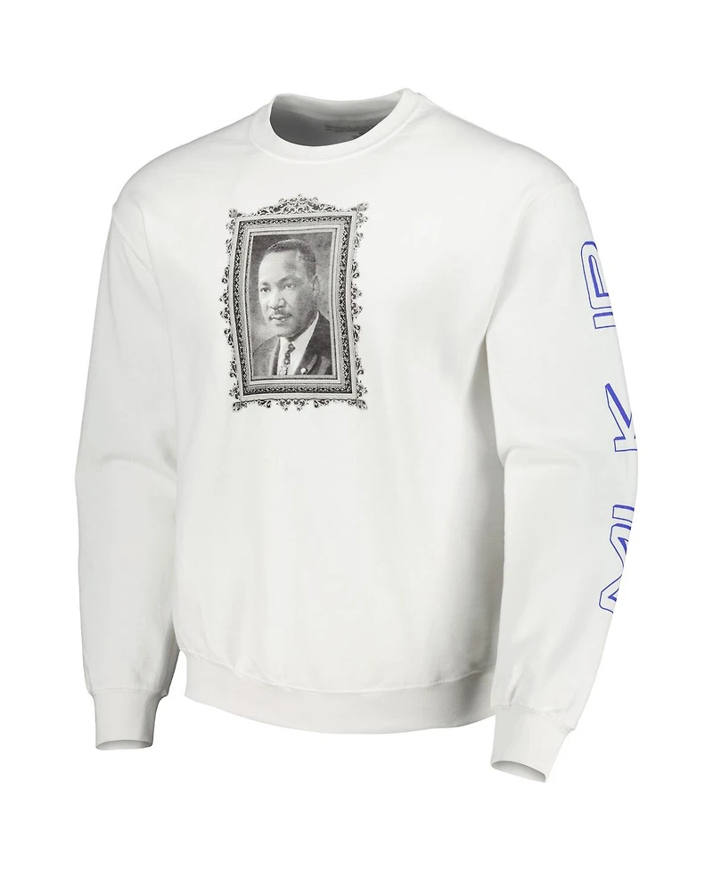 Men's and Women's Martin Luther King Jr. White Graphic Pullover Sweatshirt