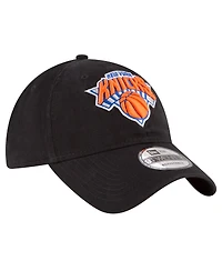 Men's New Era Black New York Knicks Team 2.0 9TWENTY Adjustable Hat