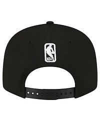 Men's New Era Cleveland Cavaliers Black and White 9FIFTY Snapback Hat