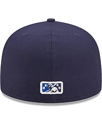 Men's New Era Navy Pensacola Blue Wahoos Authentic Collection Team Game 59FIFTY Fitted Hat
