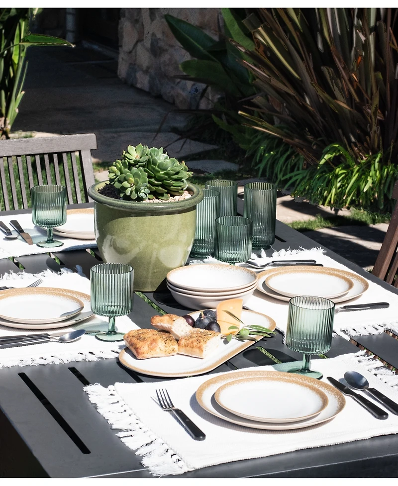 Abode Homewares Carmel Reactive Dinner Plates Merge, Set of 6
