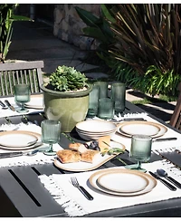 Abode Homewares Carmel Reactive Dinner Plates Merge, Set of 6