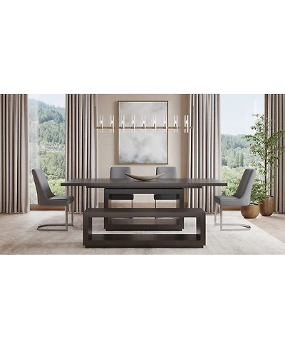 Tivie 6 Pc Dining Set (Rectangular Table + Chairs Bench