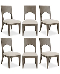 Furniture 6-Pc. Rubberwood Frandlyn Side Chair Set