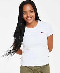 Levis Womens The Perfect Crew Neck Cotton T Shirt