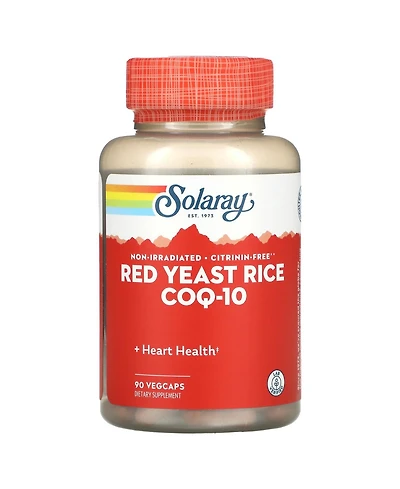 Solaray Red Yeast Rice CoQ-10 - 90 VegCaps