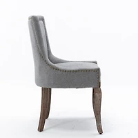Streamdale Furniture Ultra Side Dining Chair, Thickened Fabric Chairs With Neutrally Toned Solid Wood