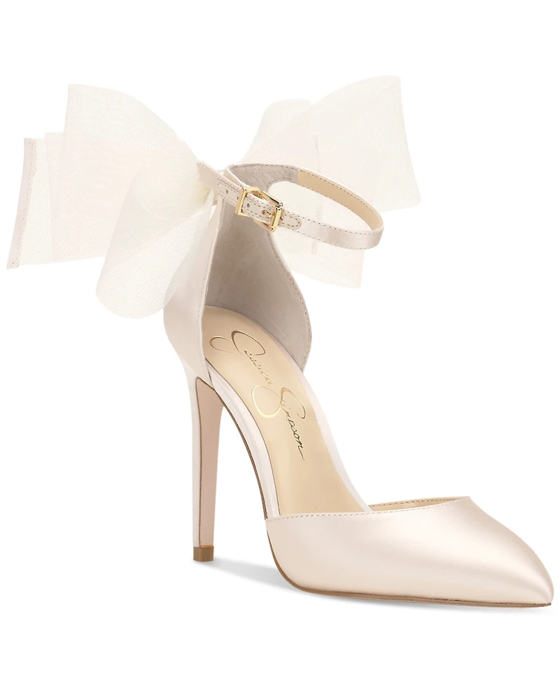 Jessica Simpson Women's Phindies Bow Ankle-Strap Pumps