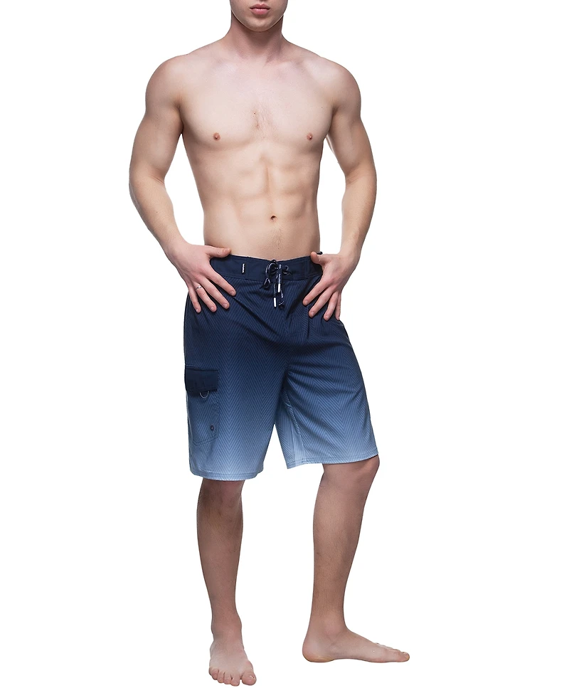Rokka&Rolla Men's 9" No Liner Board Shorts Elastic Waist Quick Dry Swim Trunks