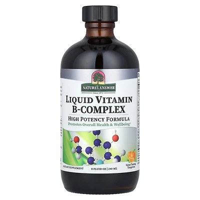Nature's Answer Liquid Vitamin B-Complex Tangerine - 8 fl oz (240 ml)