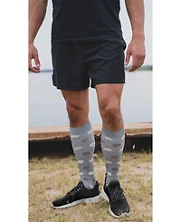 MeMoi Men's Donuts 8-15 mmHg Graduated Compression Socks