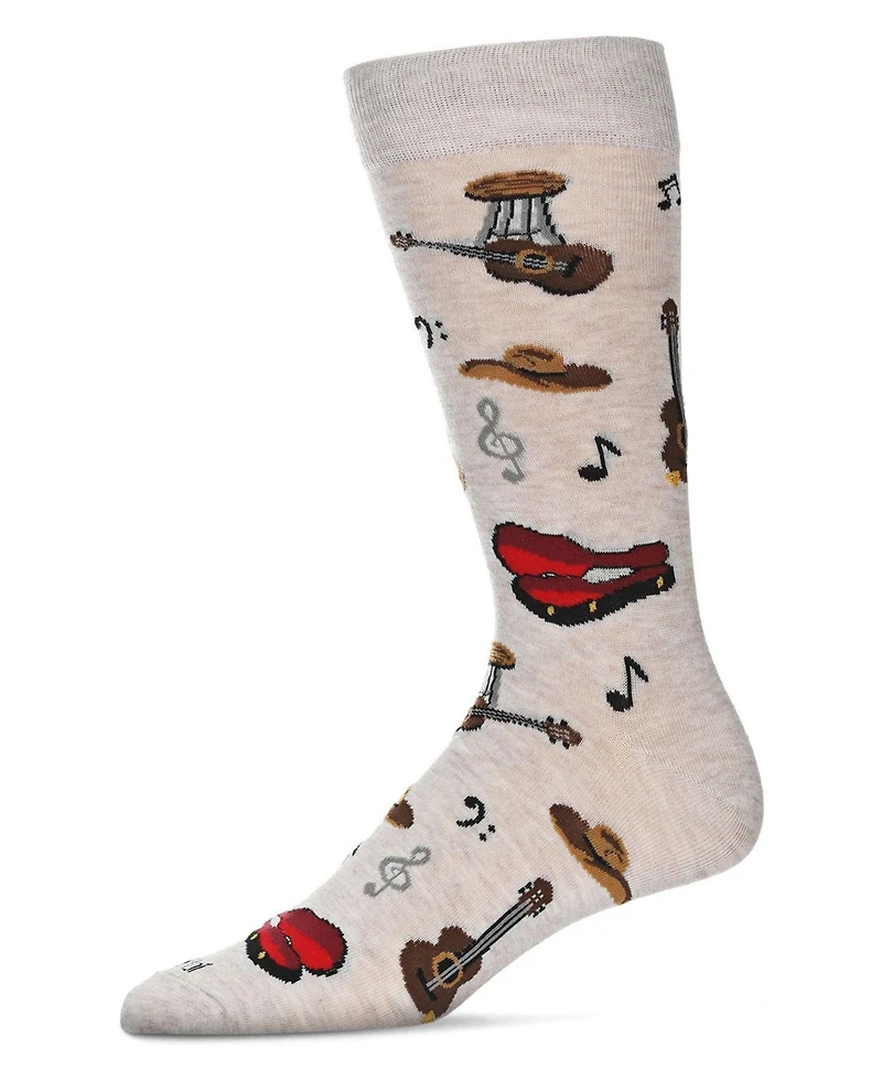 MeMoi Men's Musical Novelty Crew Socks