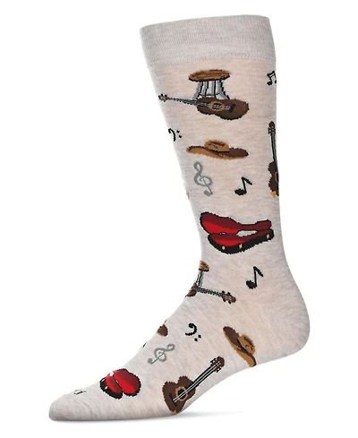 MeMoi Men's Musical Novelty Crew Socks