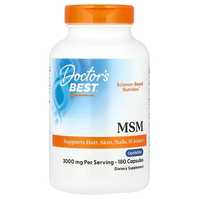 Doctor's Best Msm with OptiMSM 1 000 mg - 180 Capsules