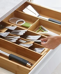 Joseph Joseph Drawerstore Bamboo Expandable Cutlery, Utensil and Gadget Organizer