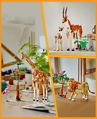 Lego Creator 3 in 1 Wild Safari Animals Set, Giraffe, Gazelles or Lion Toy 31150, 780 Pieces