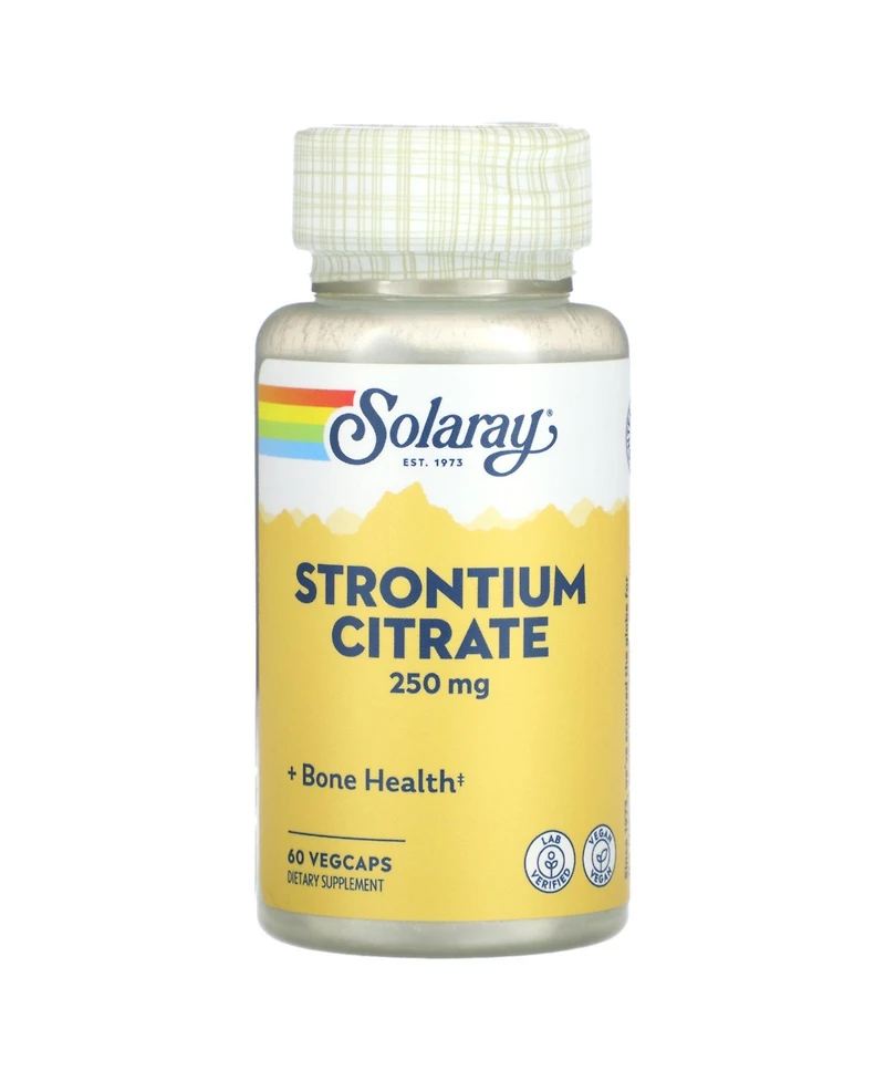 Solaray Strontium Citrate 250 mg - 60 Vegcaps