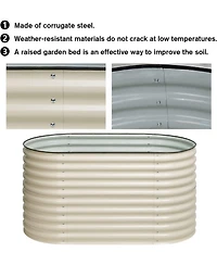 Aoodor 6-in-1 Modular Metal Raised Garden Bed 63" (L) x32" (W) x32" (H)