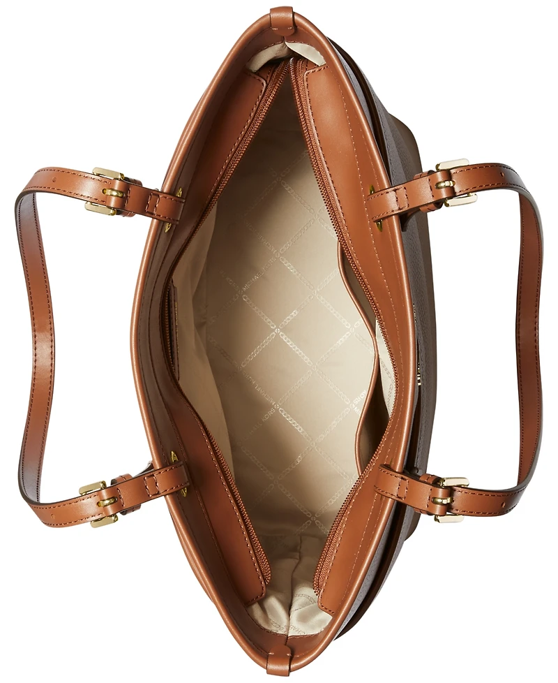 Michael Kors Medium Leather Top Zip Pocket Tote