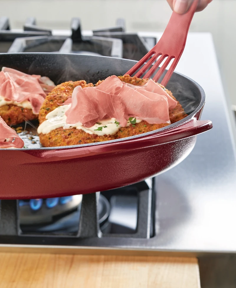 Rachael Ray Nitro Cast Iron 14" Skillet with Side Handles