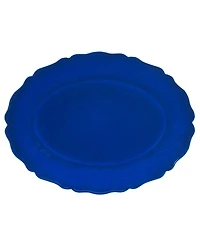 Certified International Blue Indigo Crackle 2 Pc Platter Set, Service For 2