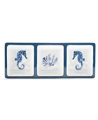 Certified International Sea Life 3 Pc Hostess Set, Service For 3
