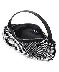 Nina Half Moon Crystal Netting Bag