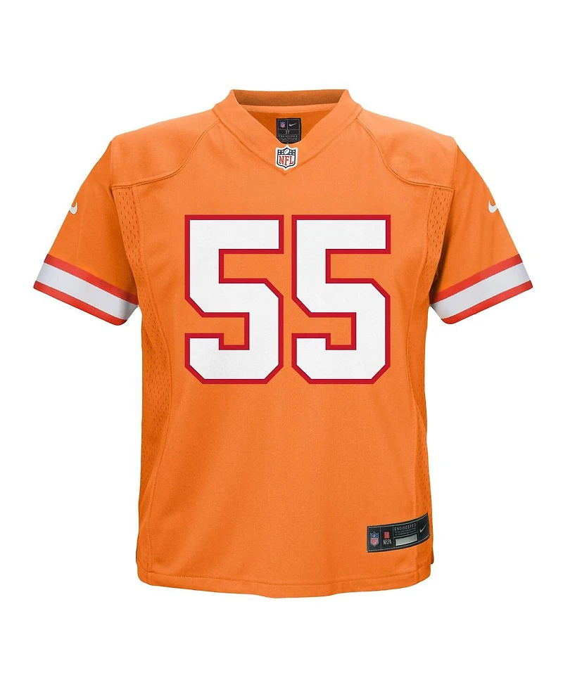Little Boys and Girls Nike Derrick Brooks Orange Tampa Bay Buccaneers Retired Player Game Jersey
