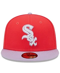 Men's New Era Red, Lavender Chicago White Sox Spring Color Two-Tone 59FIFTY Fitted Hat