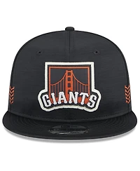 Men's New Era Black San Francisco Giants 2024 Clubhouse 9FIFTY Snapback Hat