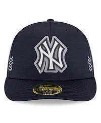 Men's New Era Navy York Yankees 2024 Clubhouse Low Profile 59FIFTY Fitted Hat