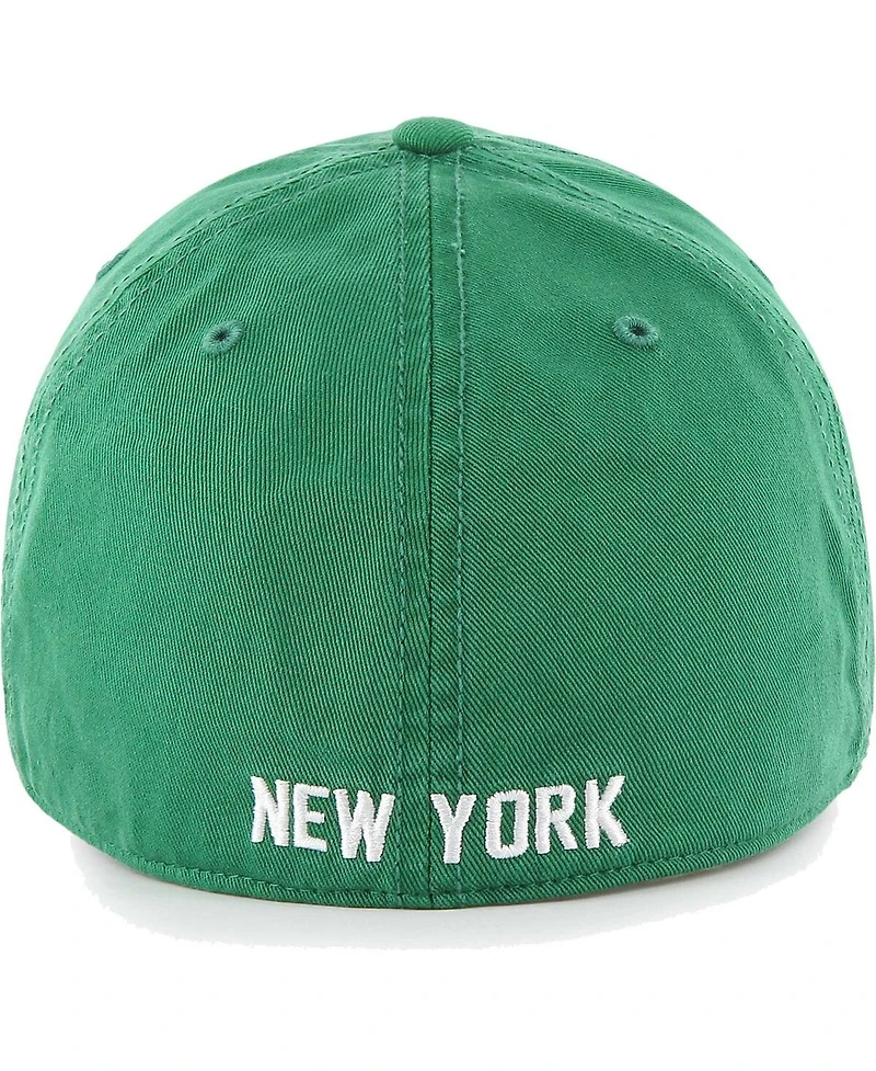 Men's '47 Brand Kelly Green Distressed New York Jets Gridiron Classics Franchise Legacy Fitted Hat