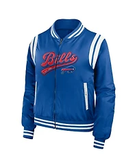 Women's Wear by Erin Andrews Royal Buffalo Bills Bomber Full-Zip Jacket