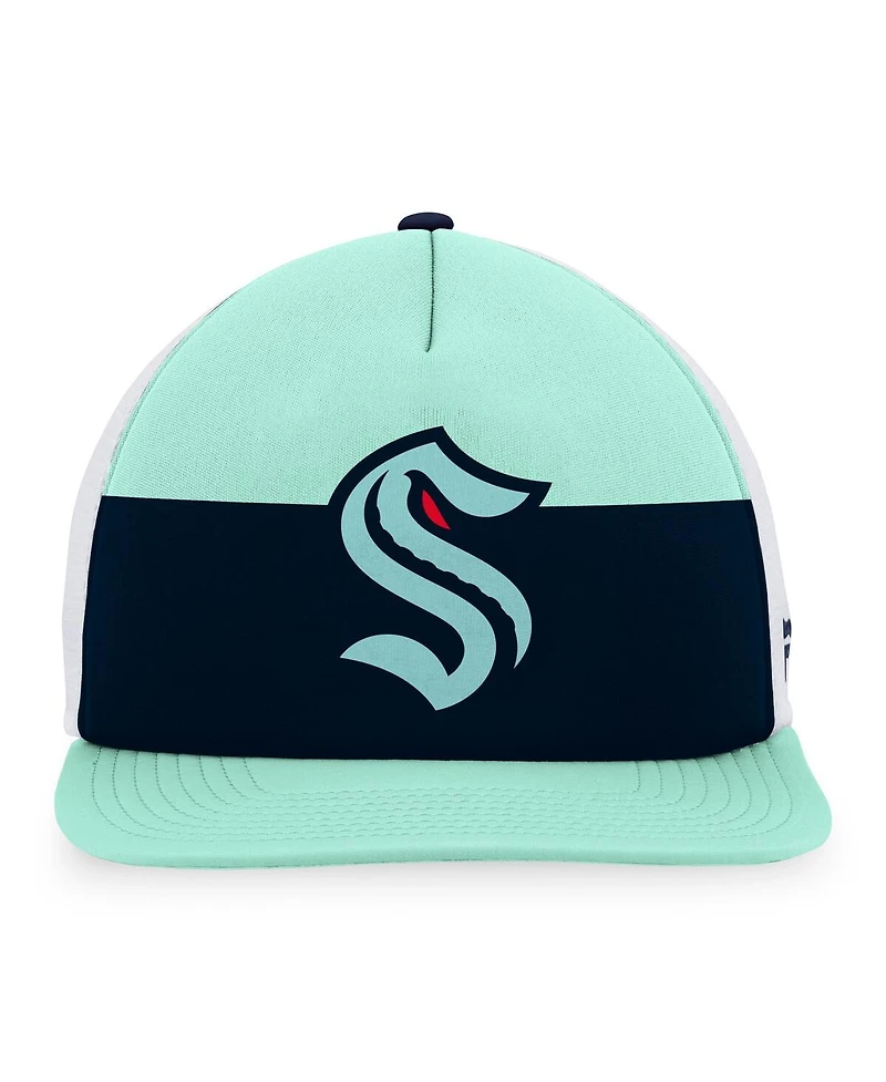 Men's Fanatics Blue, Navy Seattle Kraken Special Edition 2.0 Trucker Snapback Adjustable Hat