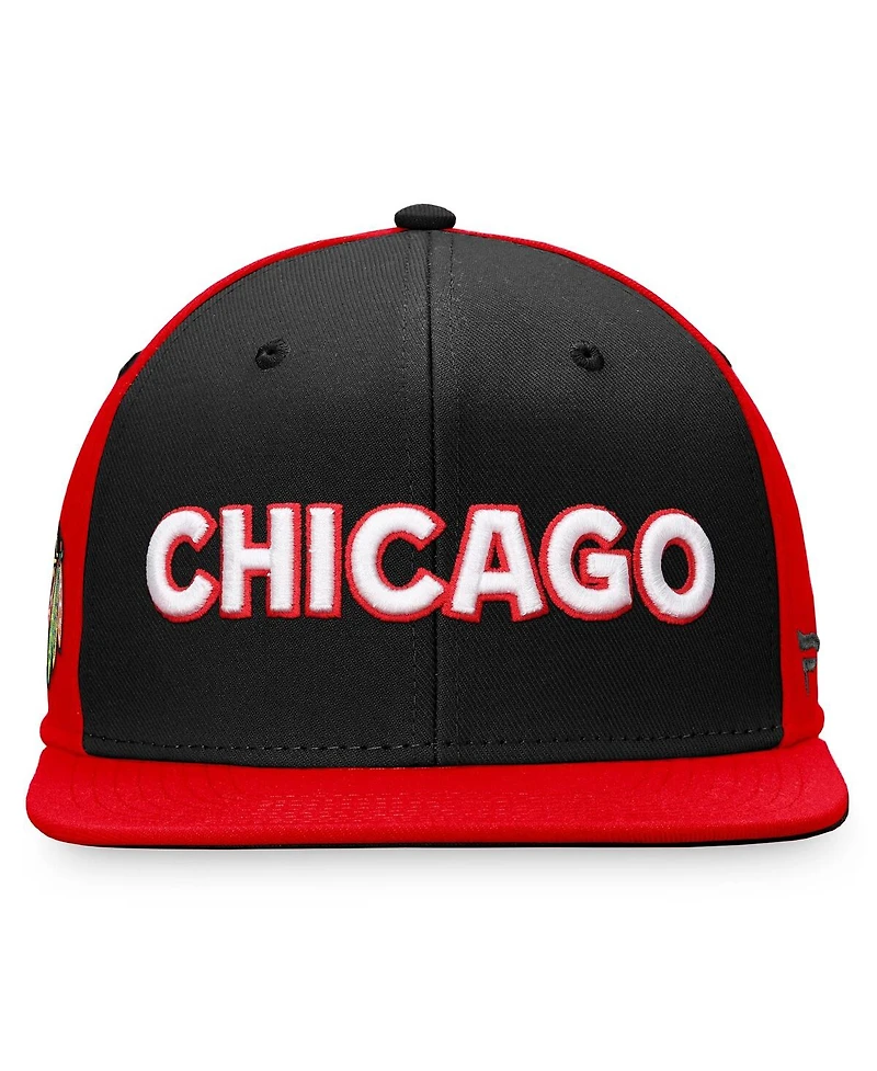 Men's Fanatics Black Chicago Blackhawks Special Edition 2.0 Snapback Hat