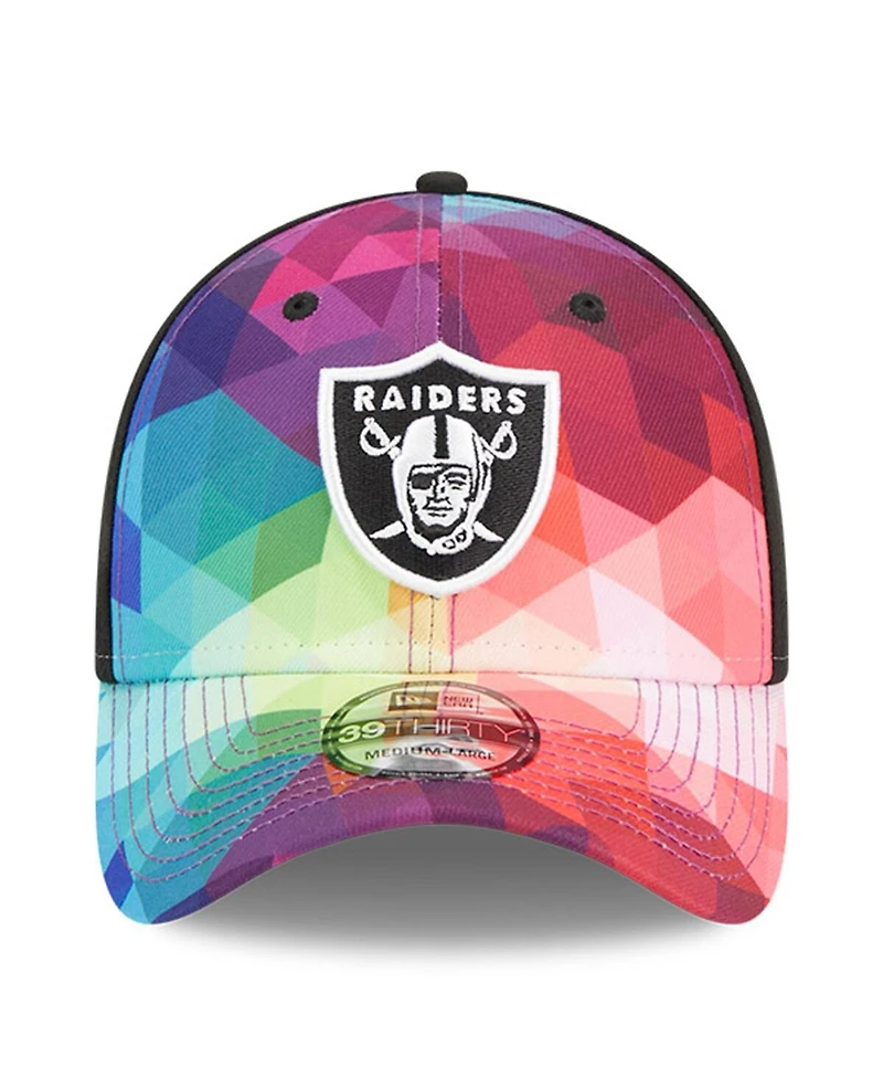 Men's New Era Pink Las Vegas Raiders 2023 Nfl Crucial Catch 39THIRTY Flex Hat