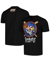 Men's Freeze Max Black Rugrats Chuckie Baseball T-Shirt