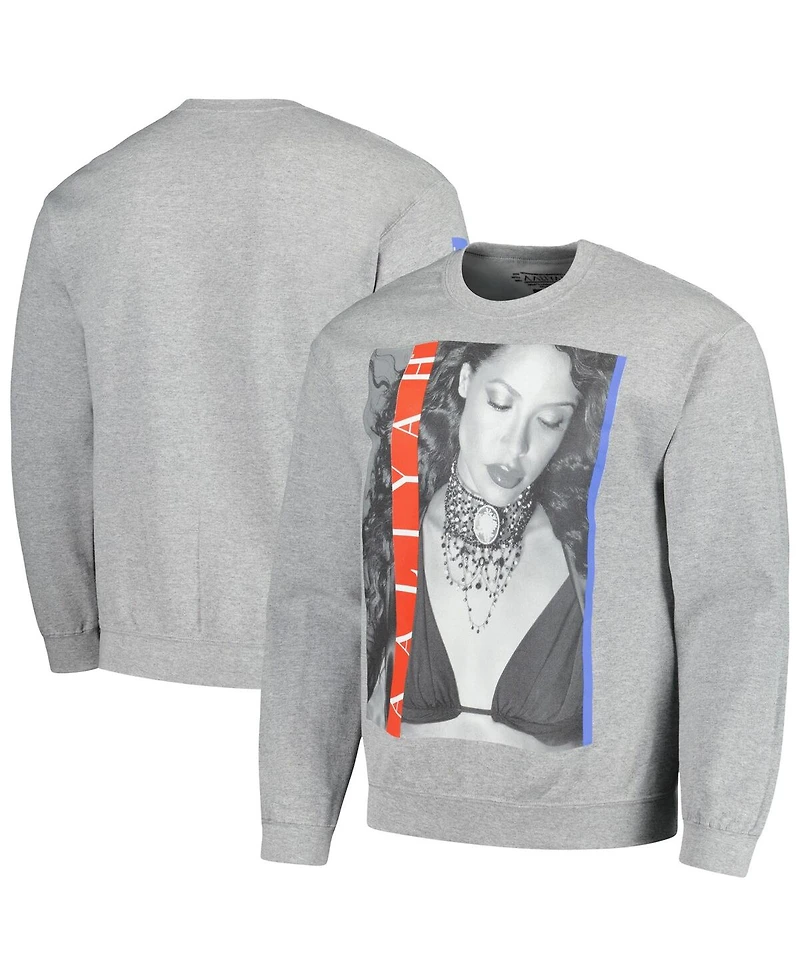 Men's and Women's Ripple Junction Heather Gray Aaliyah Graphic Fleece Sweatshirt
