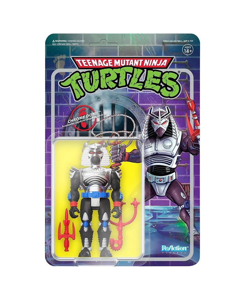 Super 7 Chrome Dome Teenage Mutant Ninja Turtles ReAction Figure - Wave 6