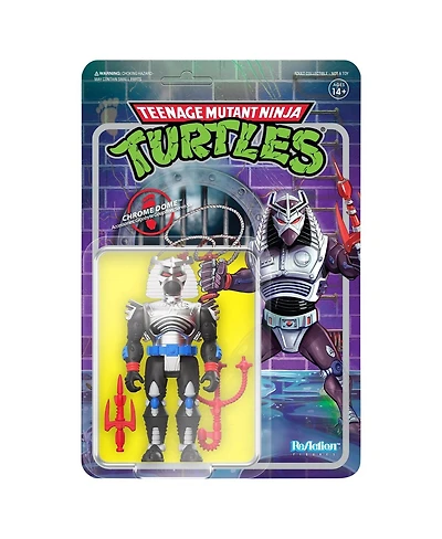 Super 7 Chrome Dome Teenage Mutant Ninja Turtles ReAction Figure - Wave 6