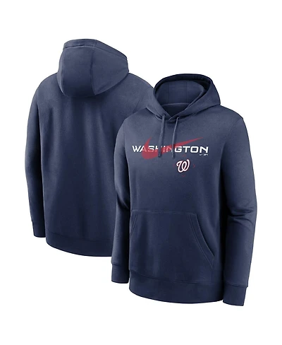 Men's Nike Navy Washington Nationals Swoosh NeighborHOOD Pullover Hoodie