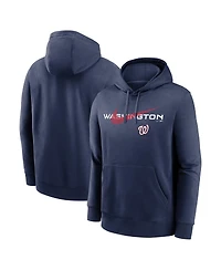 Men's Nike Navy Washington Nationals Swoosh NeighborHOOD Pullover Hoodie