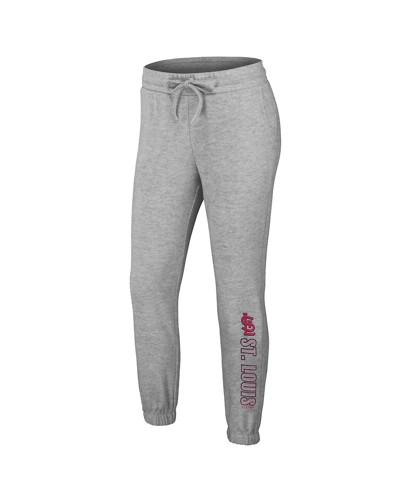 Women's Wear by Erin Andrews Gray St. Louis Cardinals Knitted Lounge Set