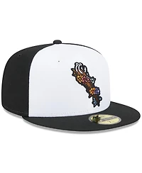 Men's New Era White Corpus Christi Hooks Theme Nights Dia De Los 59FIFTY Fitted Hat